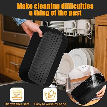 Hot Air Fryer Accessories for Philips Airfryer Dual Flexbasket 1000 Series 7.1 L 3 Pieces Airfryer Silicone Mould Accessories Silicone Mould Hot Air Fryer for Philips NA154/00 Philips Air Fryer Silicone Insert