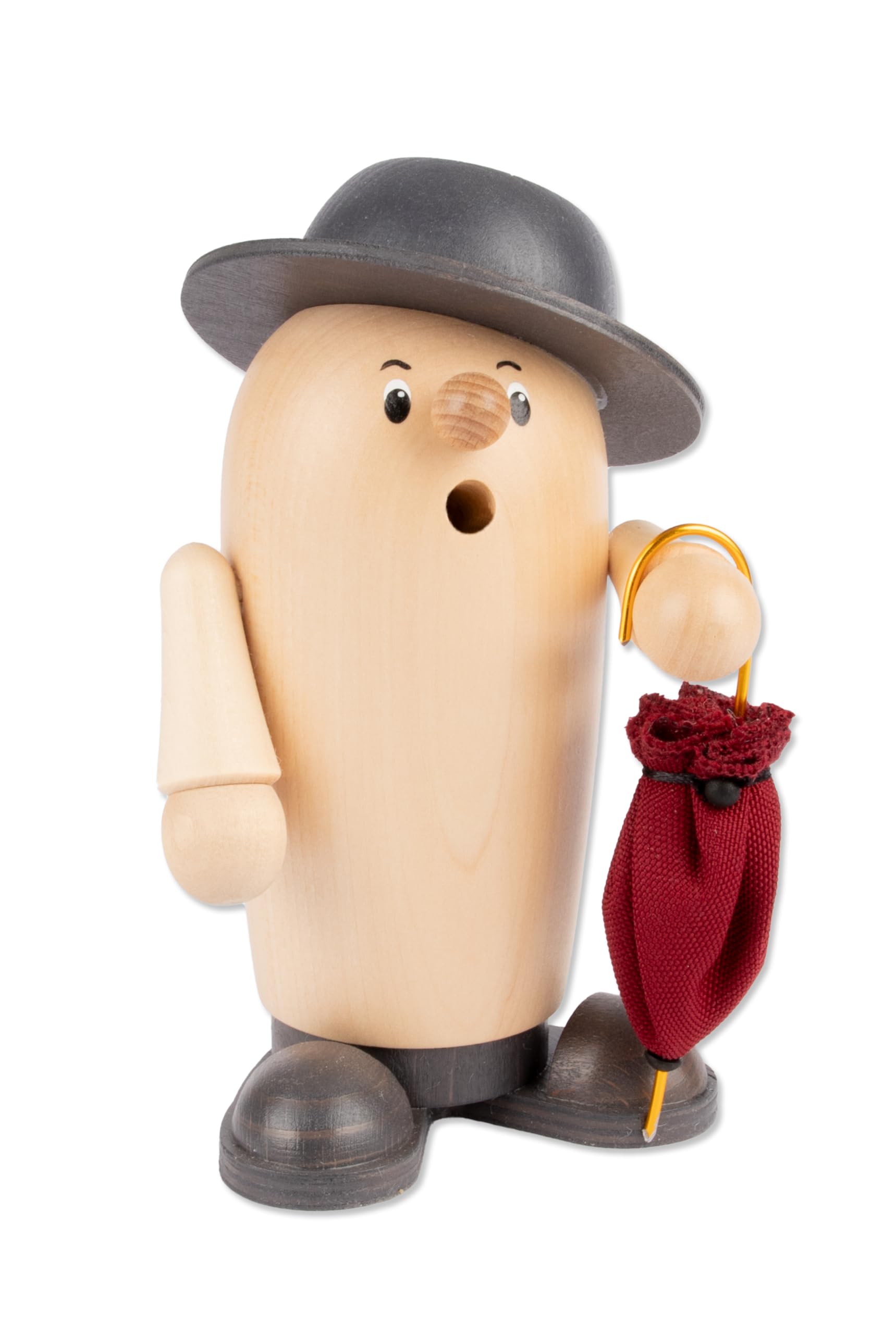 Figurine d'encens Rudi en bois brûle-parfum Noël décoratif fait main 17 cm Egermann