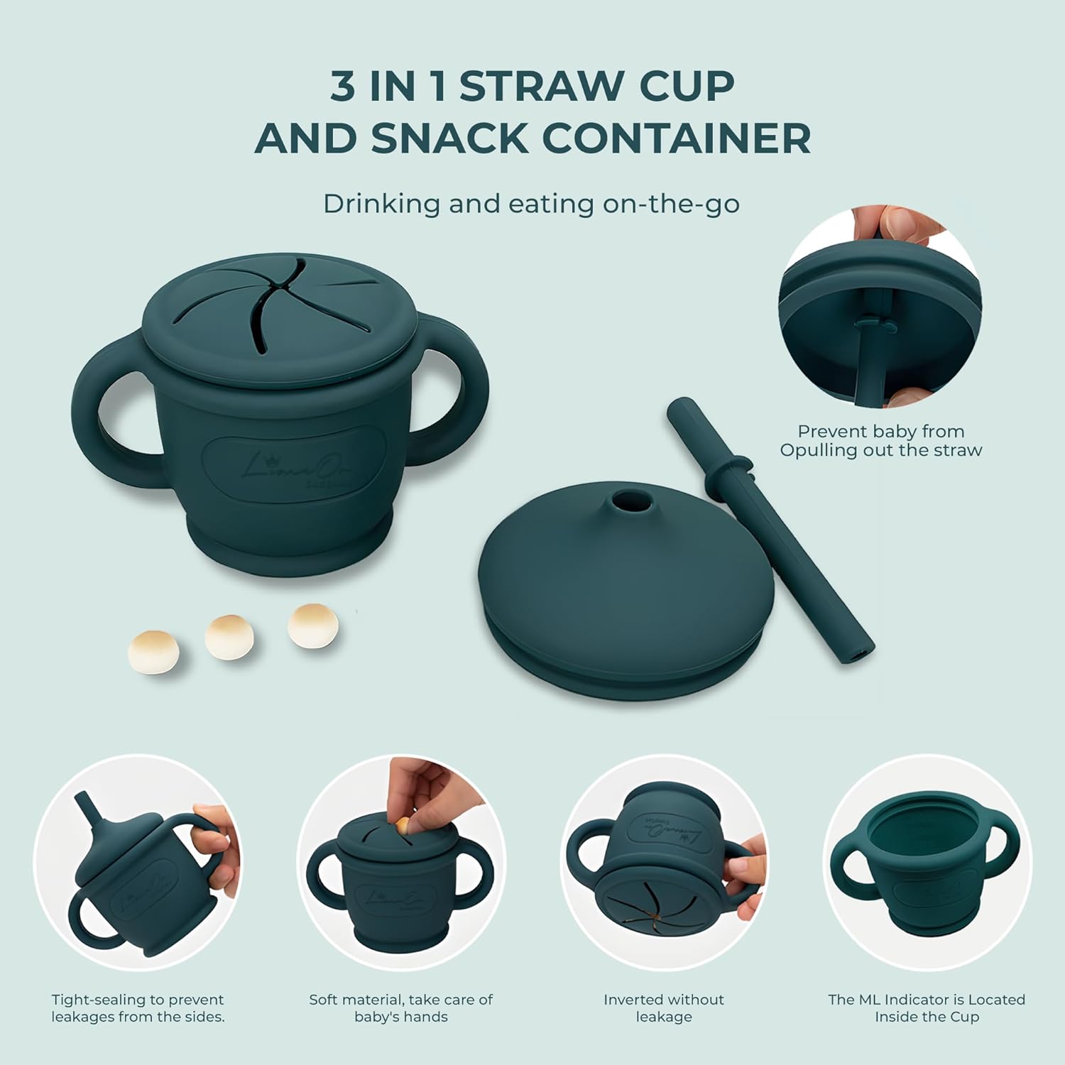 Silicone Baby Feeding Set, 10 Pcs Baby Led Weaning Supplies | BPA-Free Baby Dishes with Toddler Plates and Bowls Set, Silicone Bib, Suction Cup, Baby Spoons & Forks | Empower Independence – Green - Image 7