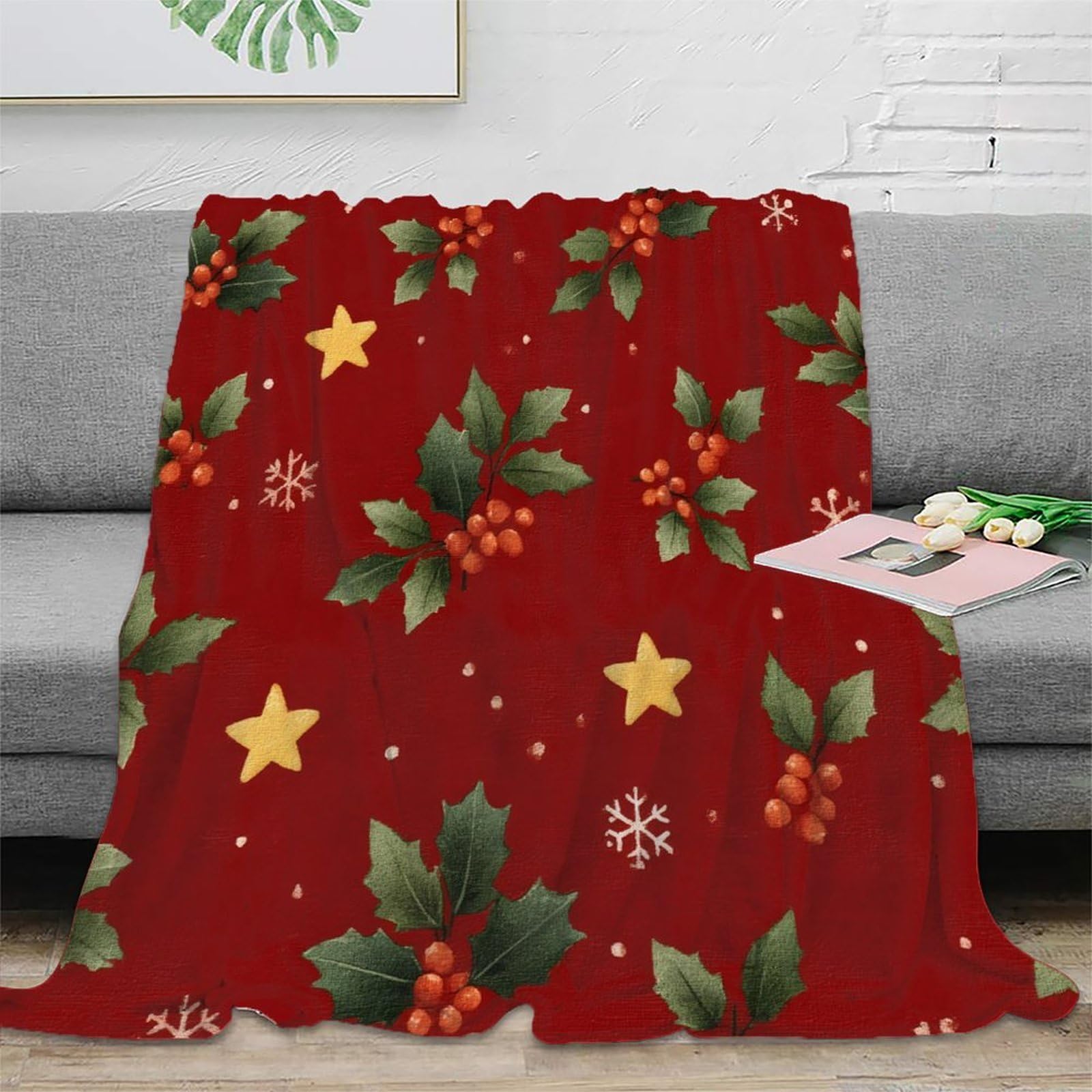 Literie fête haut de gamme, couverture polaire microfibre Noël 3D