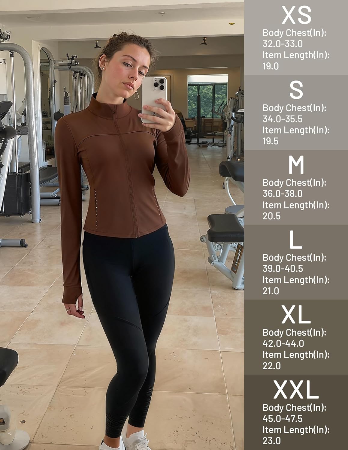 MIER Womens Workout Jackets Full Zip Up Cropped Slim Fit Lightweight Athletic Running Track Gym Tops, Thumb Holes & Pockets - Image 7