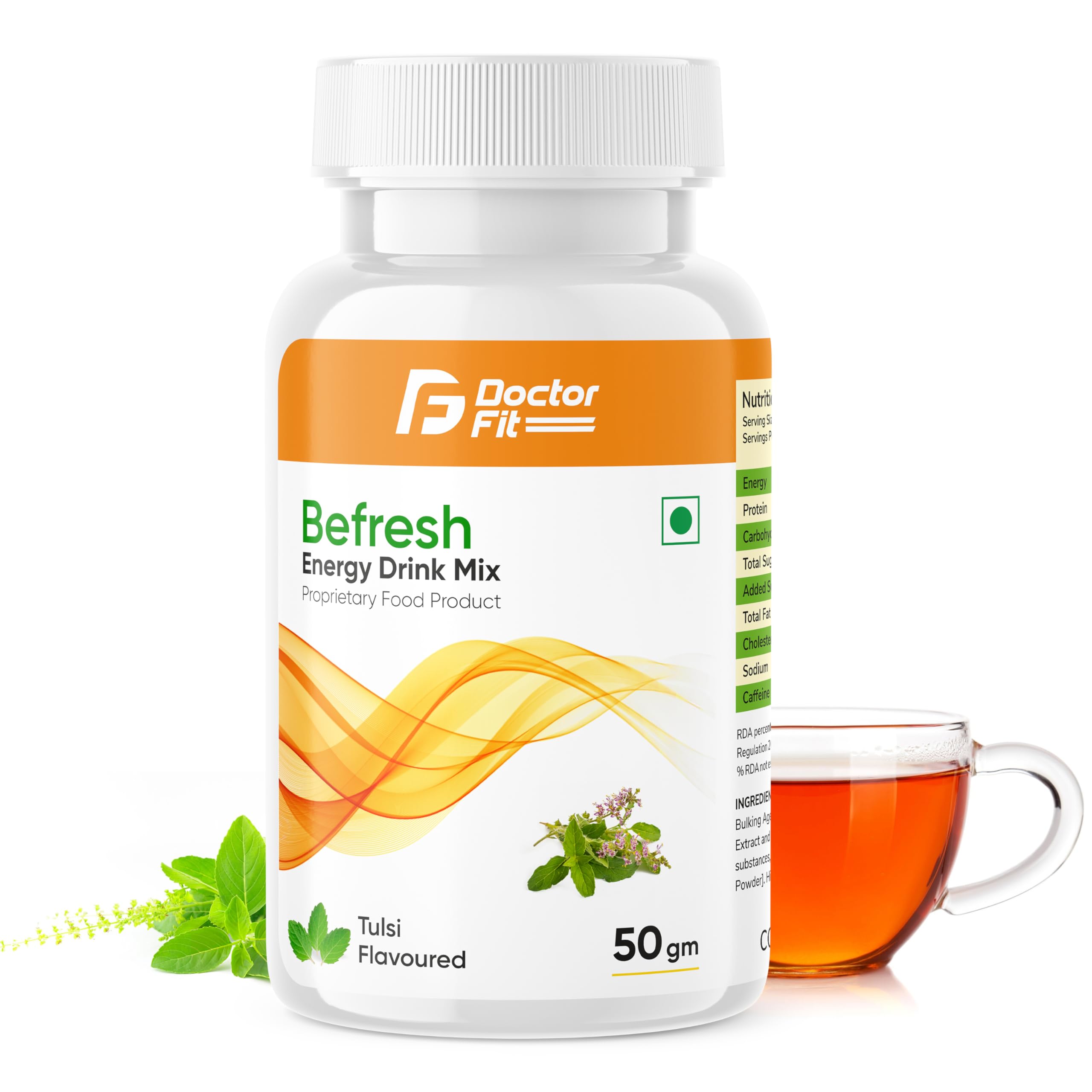 DOCTORFIT Befresh Energy Drink Mix, Herbal Green Tea Extract 50g (Pack of 2), Lemon Flavoured) — Amazon image 14