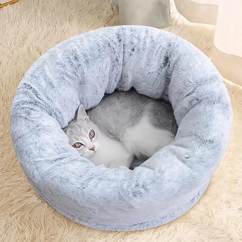 Miniatura 3 de Cat Sleeping Bag 16x18 Inch Soft Warming Plush Cat Winter Sleeping Bag for Burrow Nap Hideaway Thickened Washable Covered Bed for SmallMedium Breed