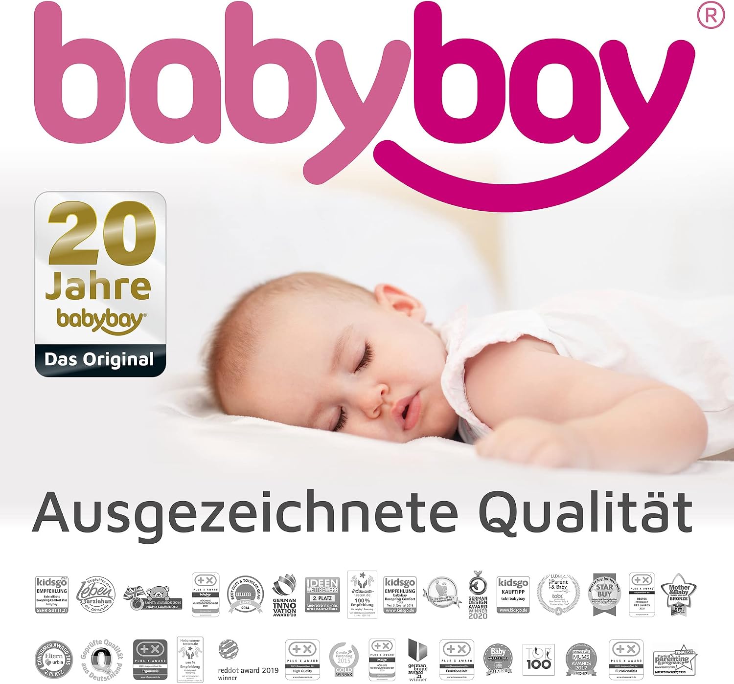 Babybay 100402 Набор колесиков для колясок и кроваток белый 4 шт.