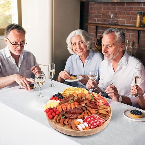 Miniatura 7 de Baderke Juego de regalos de tableros de embutidos grandes de 20 pulgadas, regalos para el día de San Valentín para ella, accesorios de tablero de