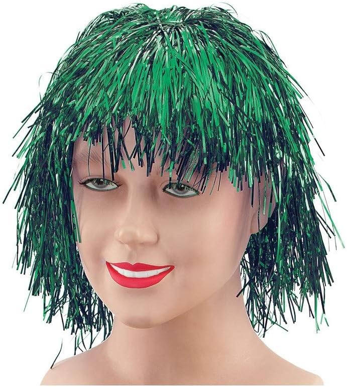 Bristol Novelty BW132 Cerise Tinsel Wig, One Size