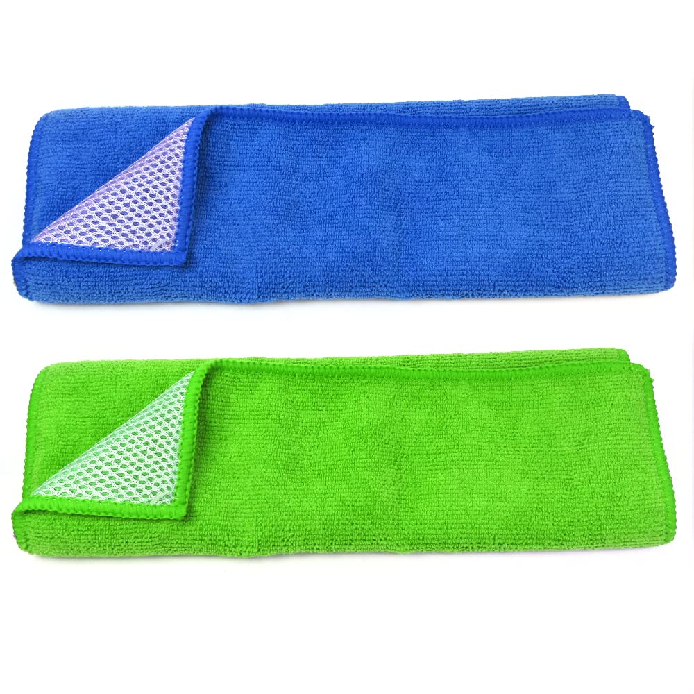 2 Pc Auto Detail Cloth Rag Wiper Windshield Clean Car Cleaner Microfiber 12