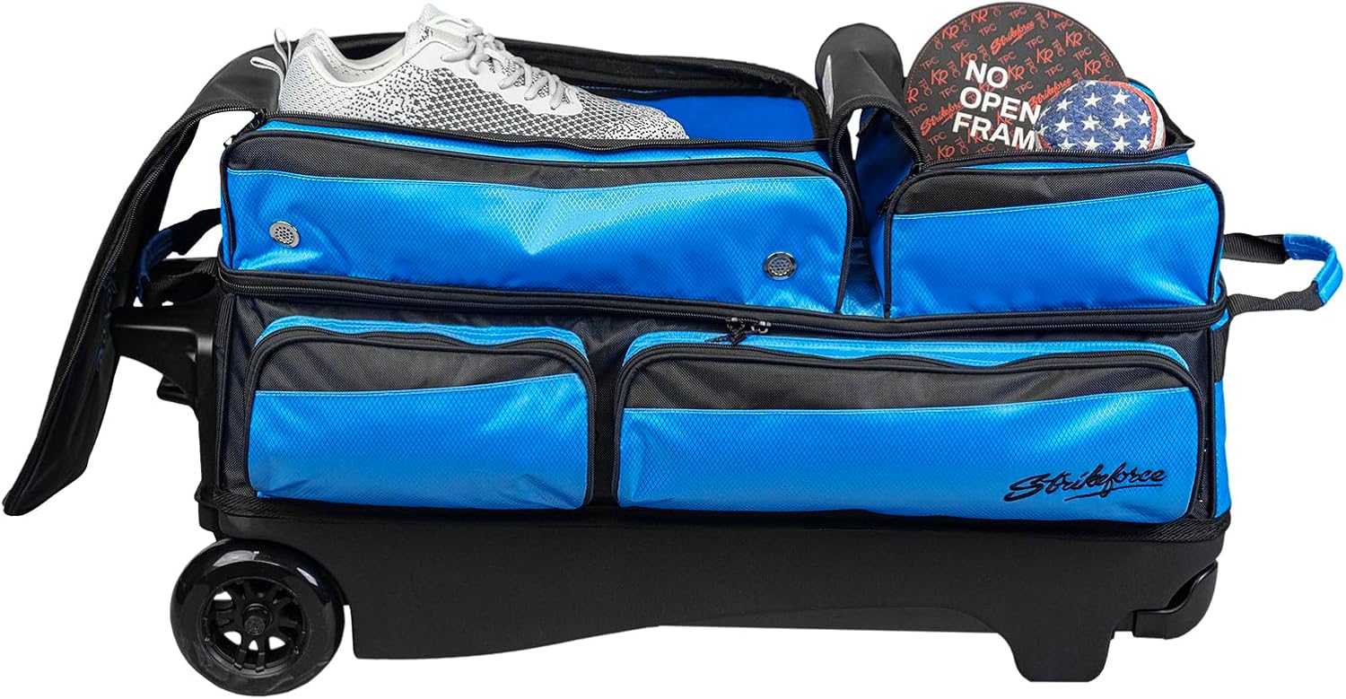 KR Strikeforce Konvoy Triple Roller with 5" Smooth KRuze Wheels (Black/Caribbean Blue)