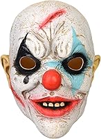 Vista 1 de Máscara de látex de demonio horrible para Halloween, payaso aterrador, accesorios de cosplay de payaso aterrador, máscara de zombi de llama