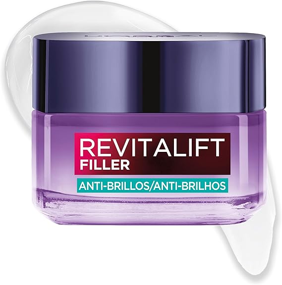 L'Oréal Paris Revitalift Filler Gel-Crema con Ácido Hialurónico, Ácido Salicílico, Textura ligera. Piel Fresca, Hidratada. Control Antibrillos, matifica, rellena, reduce apariencia de poros, 50ml oferta Amazon