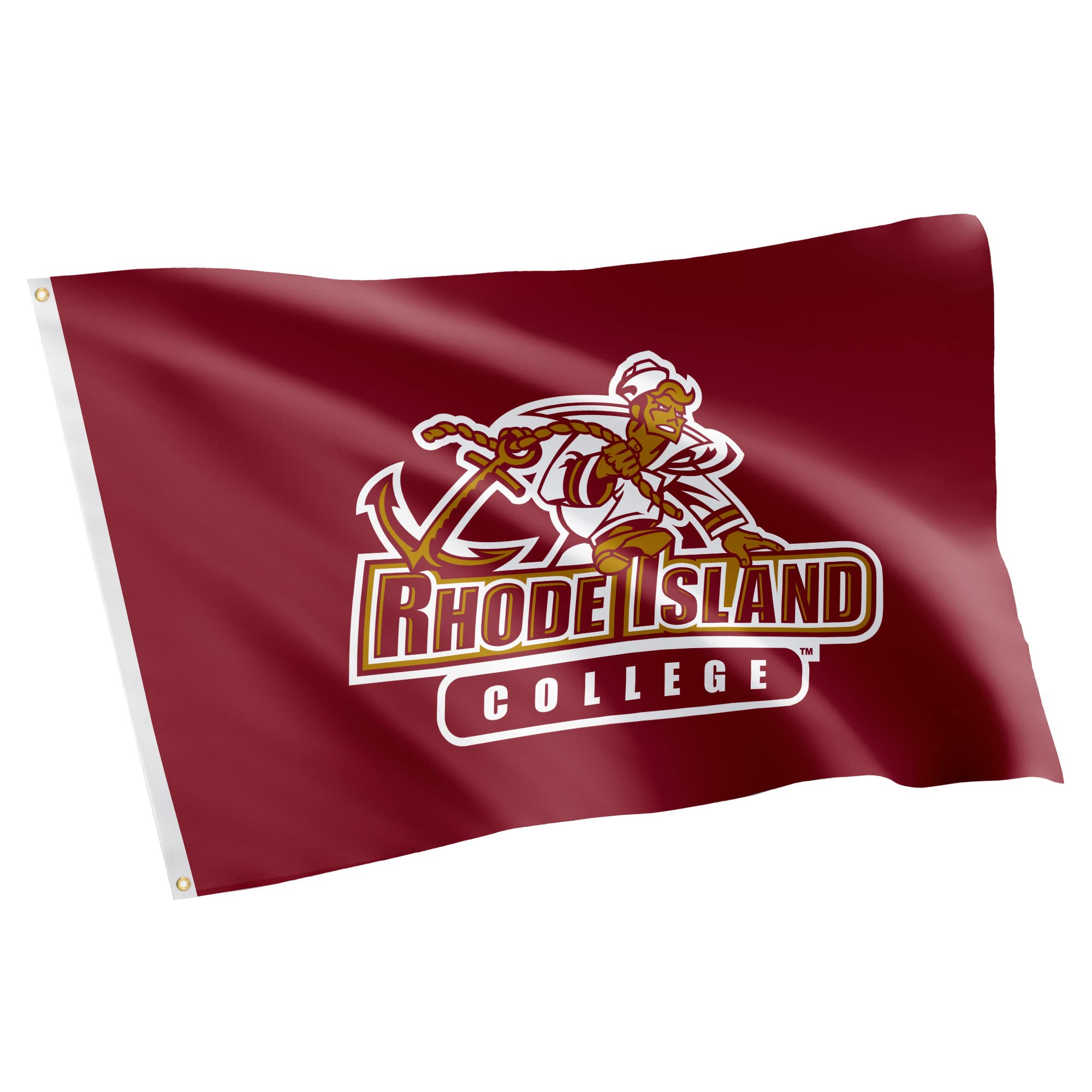 Desert Cactus Rhode Island College RIC Flag - 3 x 5 Feet Anchormen Banner, Indoor/Outdoor Durable Fabric, 100% Polyester Design (Style 1)