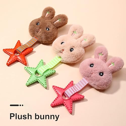 Miniatura 6 de Juguetes de peluche chirriantes para perros, diseño de dibujos animados, juguetes interactivos para perros, lindo juguete masticable para perros