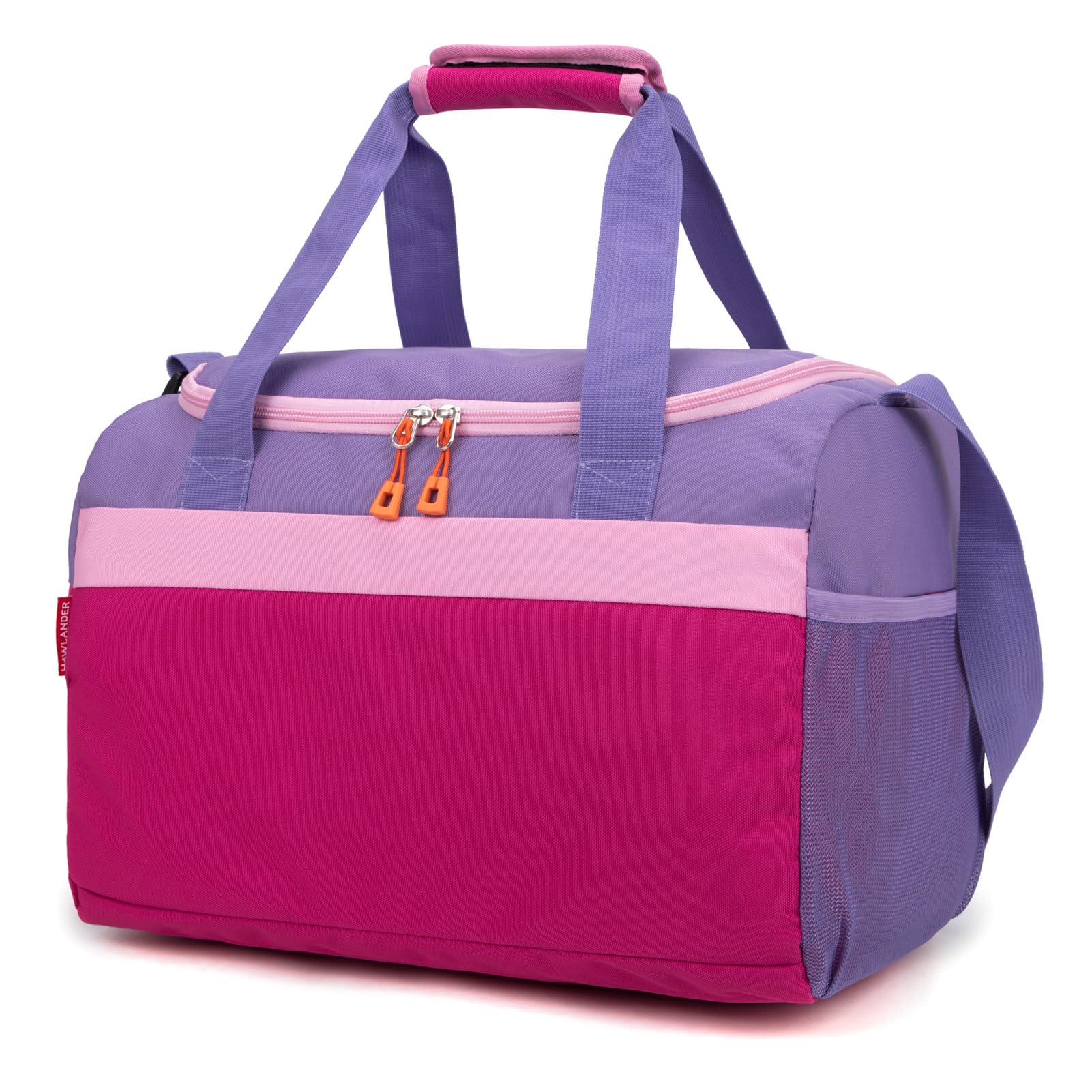 HawLander Small Duffle Bag for Kids Boys or Girls, Gym Bag for Sports Travel(Rose Purple)