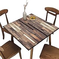 Vista 16 de Mantel elástico cuadrado para mesas de hasta 36 pulgadas, mantel ajustable impermeable con estampado bohemio, mantel de poliéster lavable