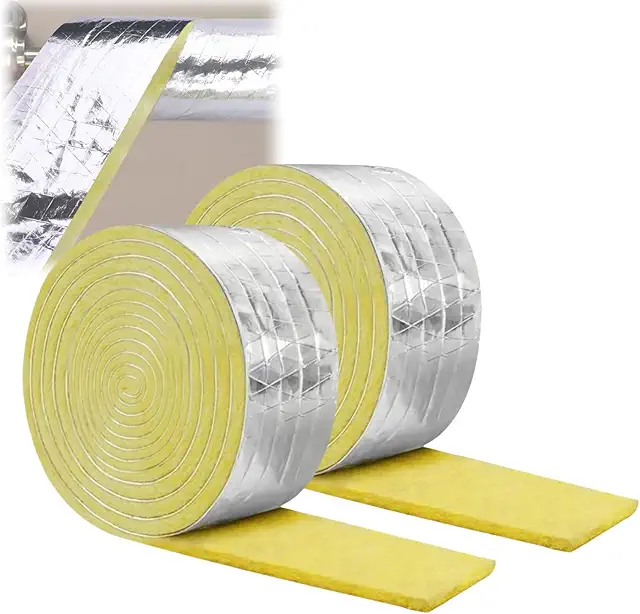 Rotolo Isolante in Lana di Vetro per Tubi 10M - Isolamento Termico e Acustico