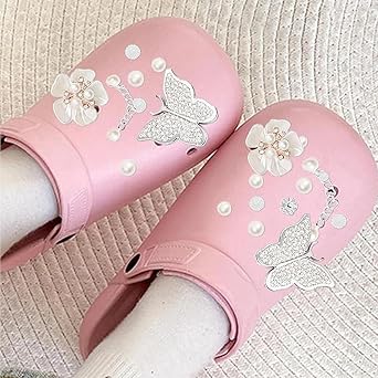 Crystal Diamond Crocs Charms - Glitter Crocs Shoe Accessories for Adults & Kids