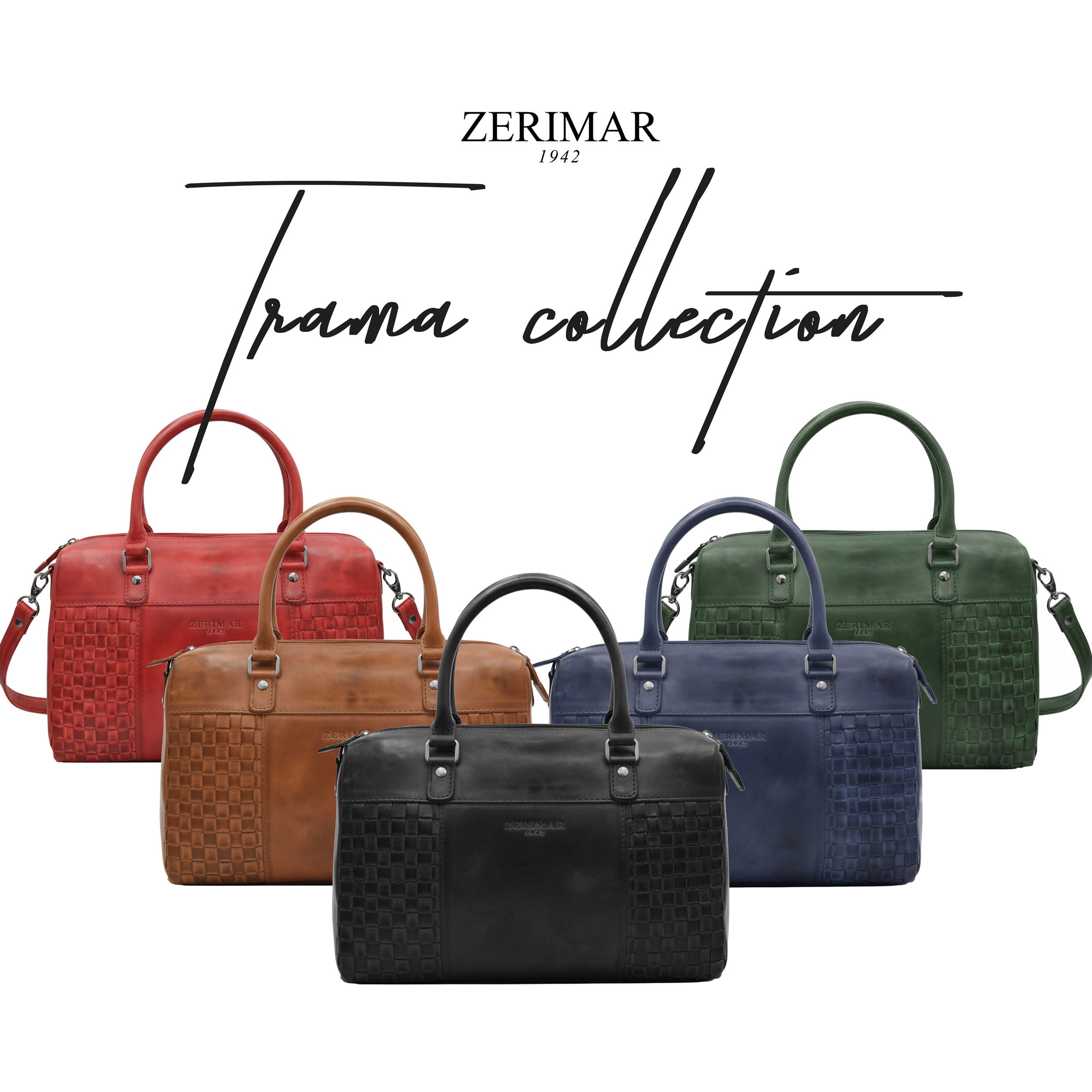 Zerimar | Bolso cuero autentico para mujer estilo casual | Bandolera mujer piel natural con múltiples compartimentos | Ideal para uso diario, viajes o trabajo | Medidas 20X30X10 cm