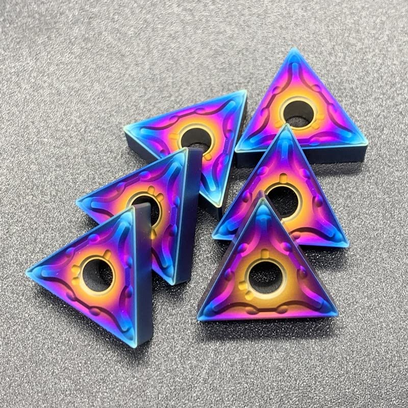 Carbide TNMG160404 TNMG160408 Turning Tool Blue Flame Series CNC Milling Blades(TNMG160404 MA,100PCS)