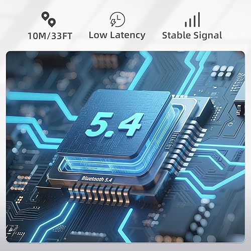 Miniatura 5 de Auriculares de oreja abierta, auriculares inalámbricos Bluetooth 5.4, reproducción de 40 horas, con pantalla LED Dgital, auriculares deportivos