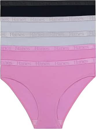 Confezione Da 10 Slip Donna Hanes In Cotone - Colori E Stampe Assortite, Comodi E Traspiranti - Foto 5