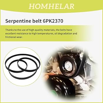 Amazon.com: Homhelar 6PK2370 Serpentine Belt Compatible with