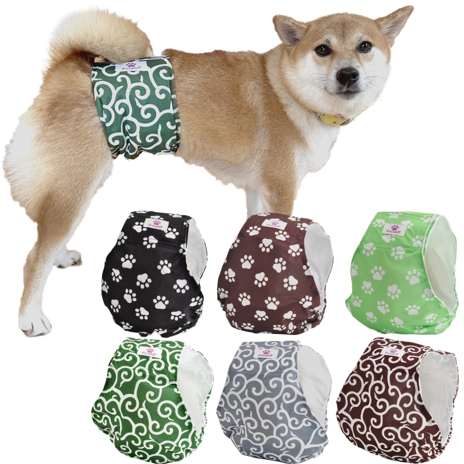 Amazon.co.jp: PURPLE7 犬用 マナーベルト オス メッシュ 吸収層 面