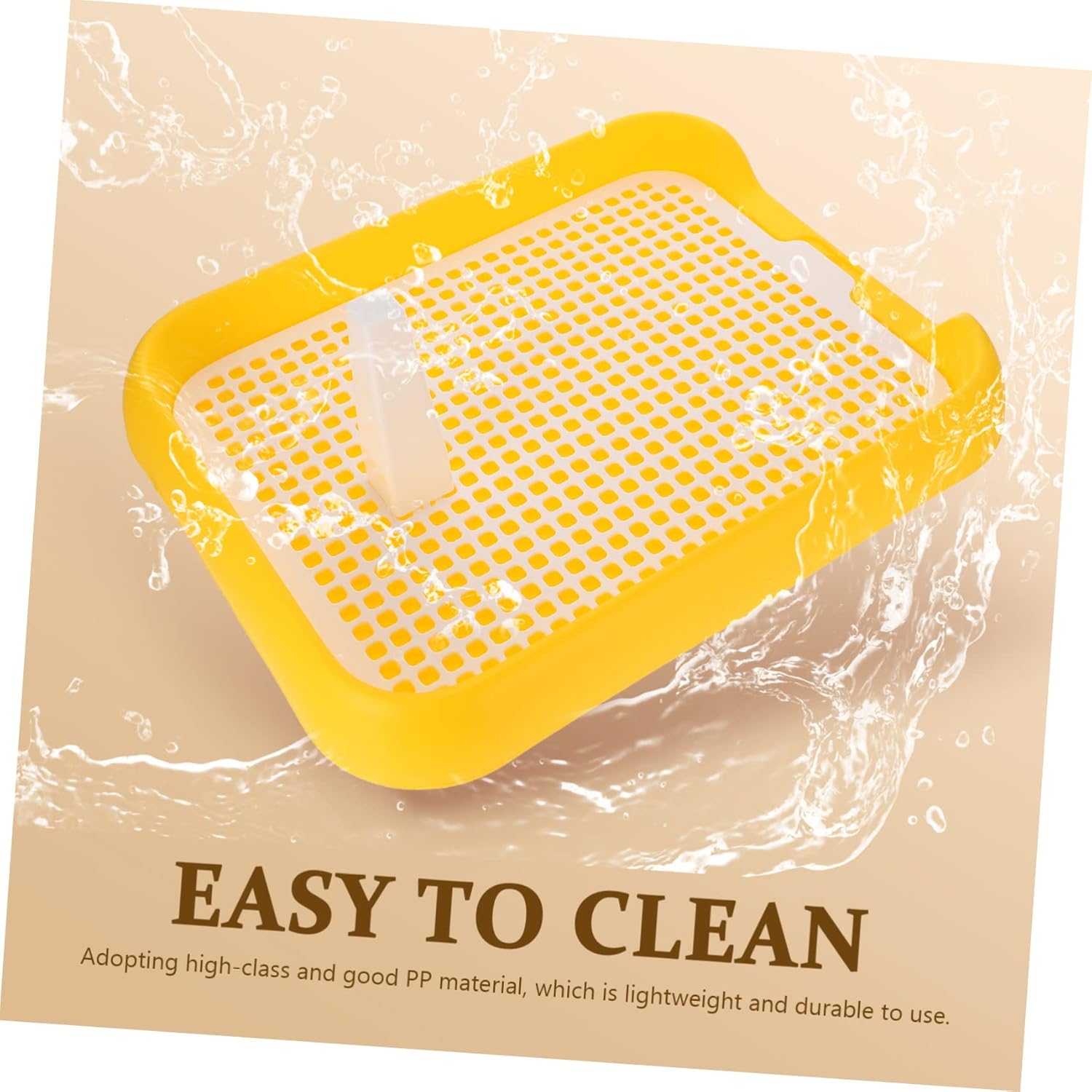 Pet Toilet Train Potty for Dogs Indoor Plastic Dog Potty Leak Edges Design for Breeds Easy to and Washable for House Training