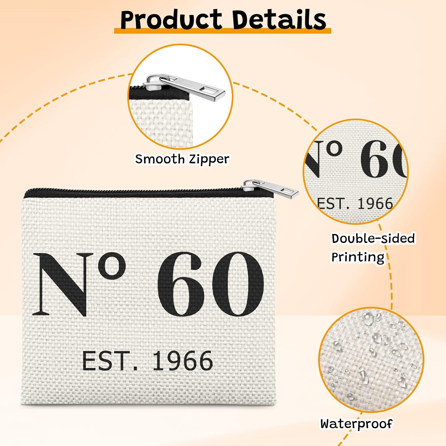 Happy 60th Birthday Gift Ideas Coin Pouch 60th Birthday Gifts for Women image 3