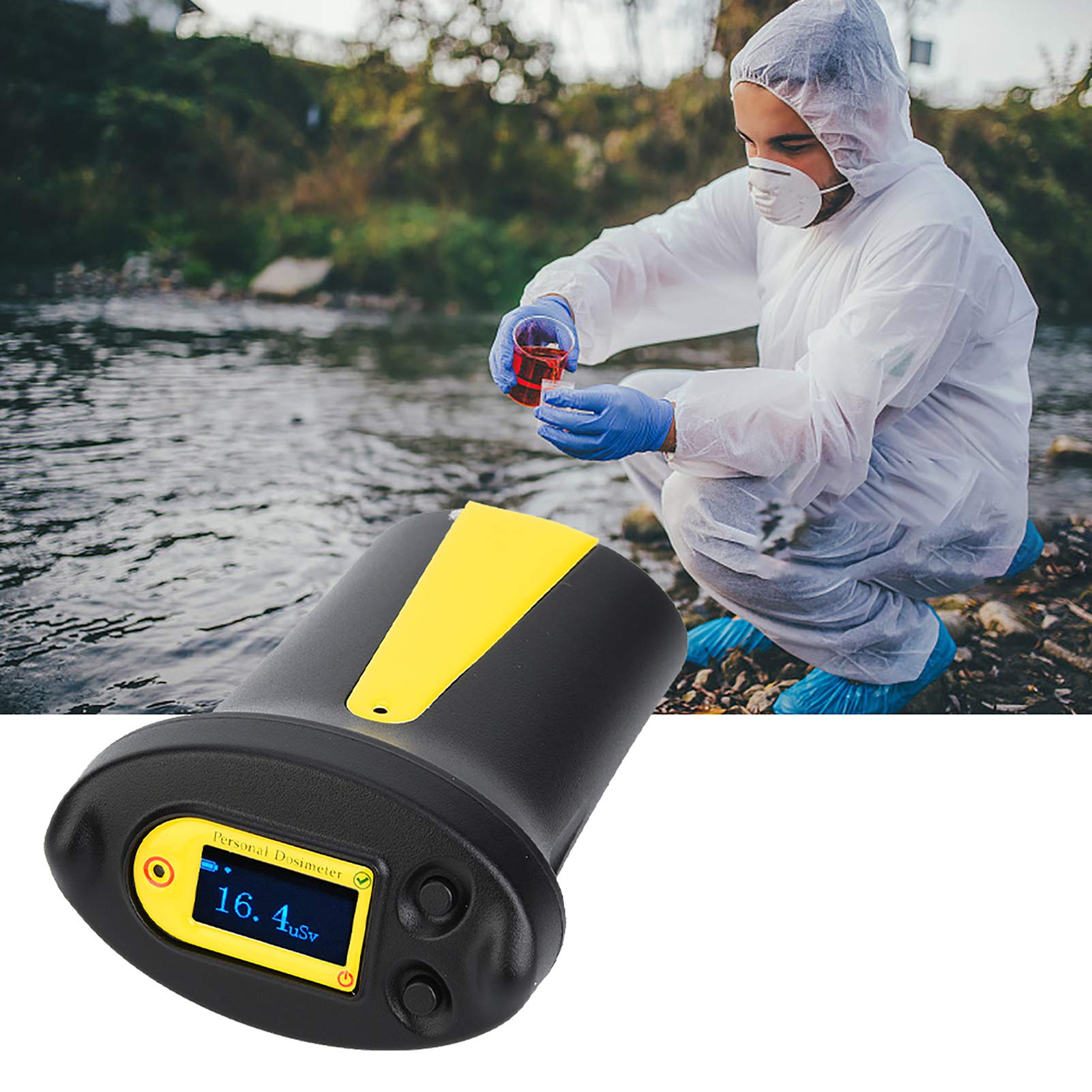 Hyuduo RG1100 Rilevatore di Radiazioni Portatile Ad Alta sensibilità X Y Allarme Dispositivo ABS Tasso di Dose da 0,10 USv/h a 10 MSv/h per Monitoraggio di Laboratorio e di Sicurezza