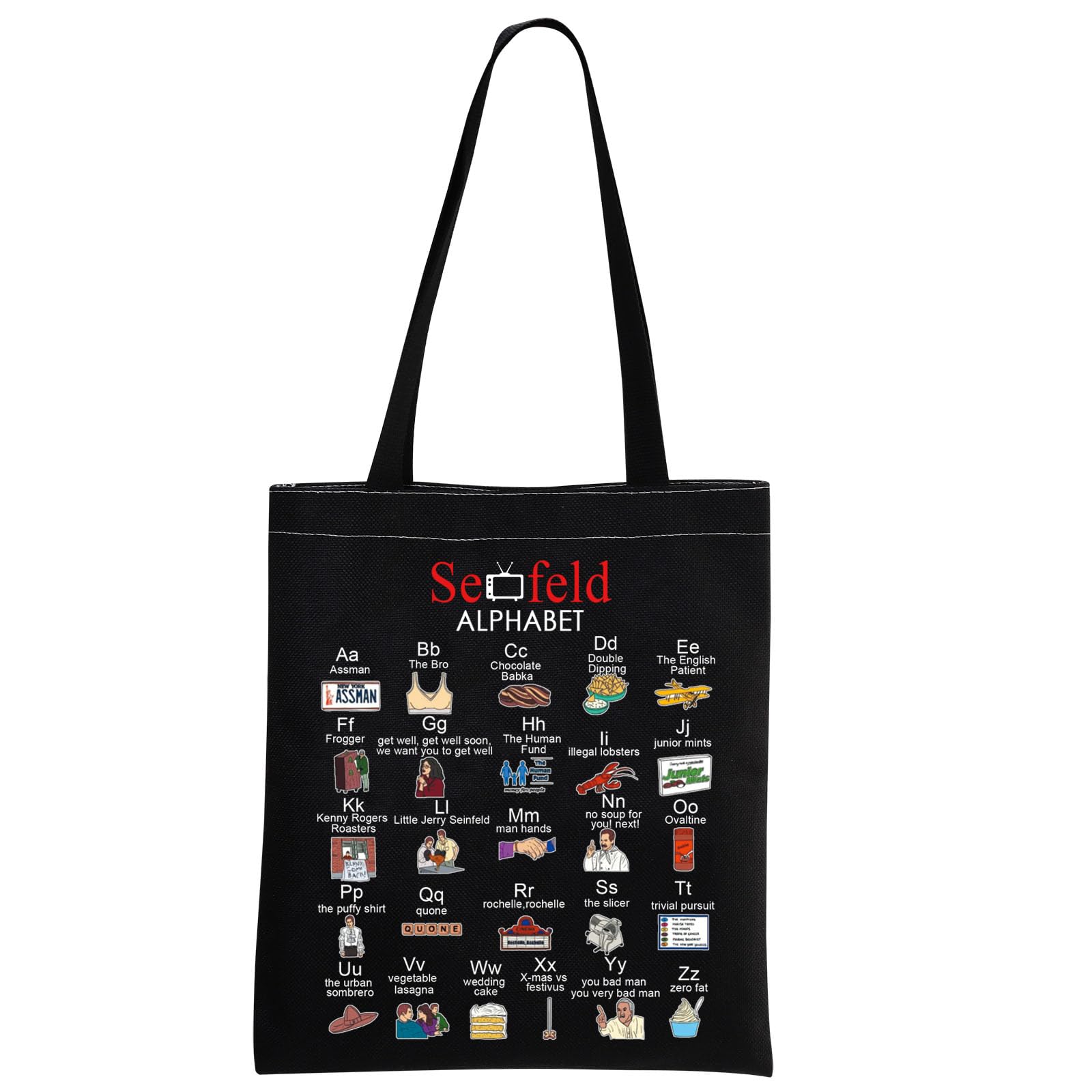 MNIGIU S-Einfeld Tv Show Gift - Einfeld Fan Tote Bag - Classic American Sitcom Merchandise