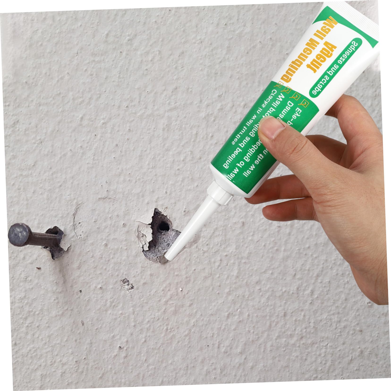 Operitacx 2sets Unguento Riparatore Per Pareti Crema Riparatrice Bianca Autoadesivo Per Riparazione Crepe Nel Muro