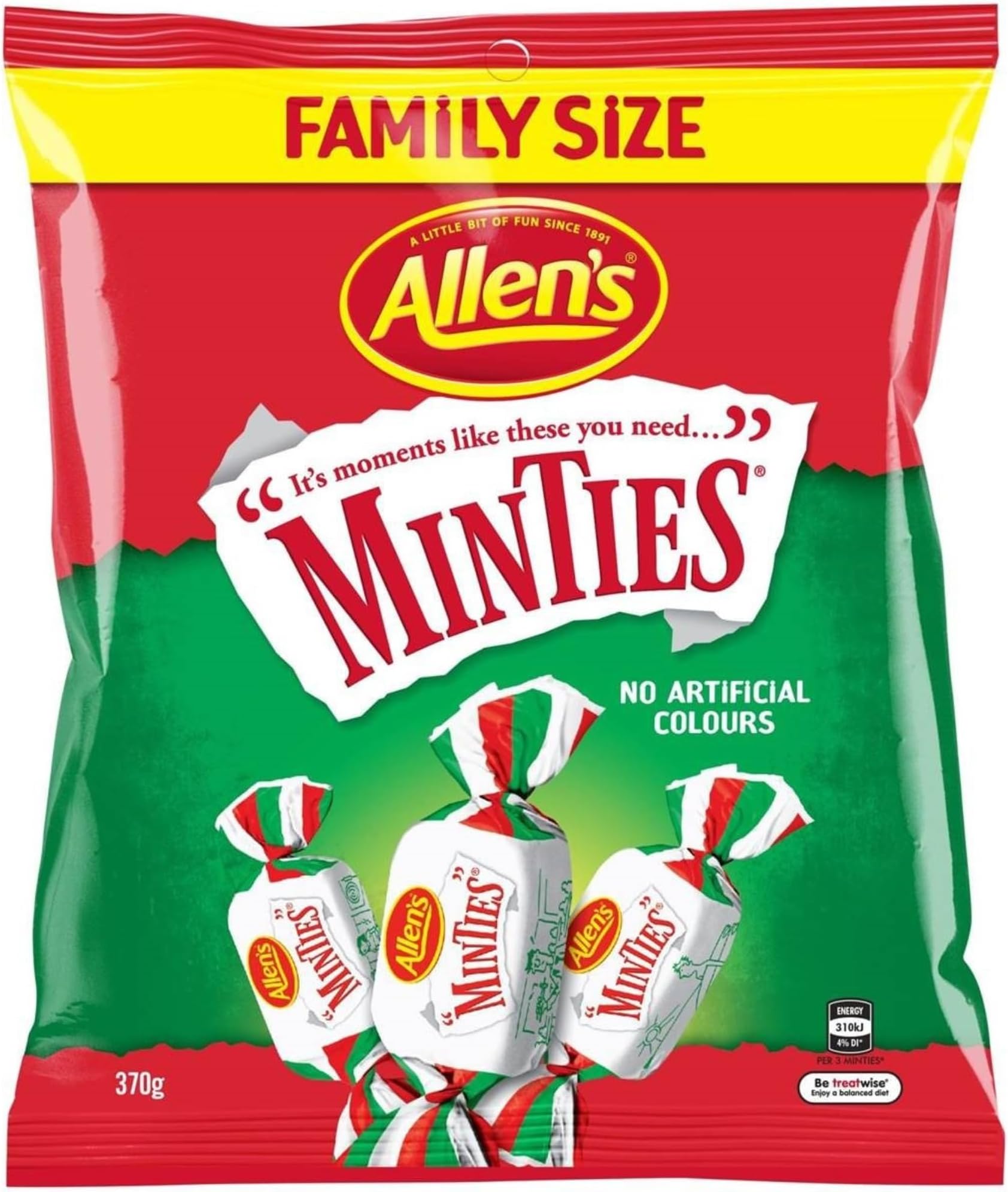 Minties 370g Family Size (Made in Australia)