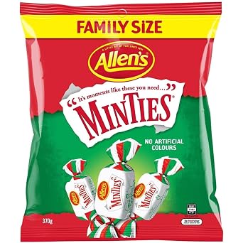 Allens Minties 370g Family Size Made in Australia