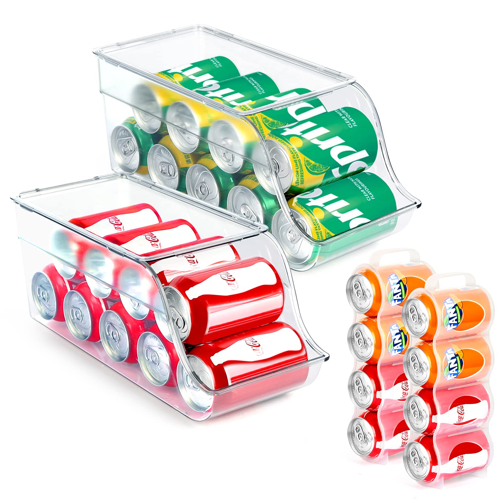 Buy Refrigerator Organizer Bins, Soda Can Organizer, Stacking Drink
