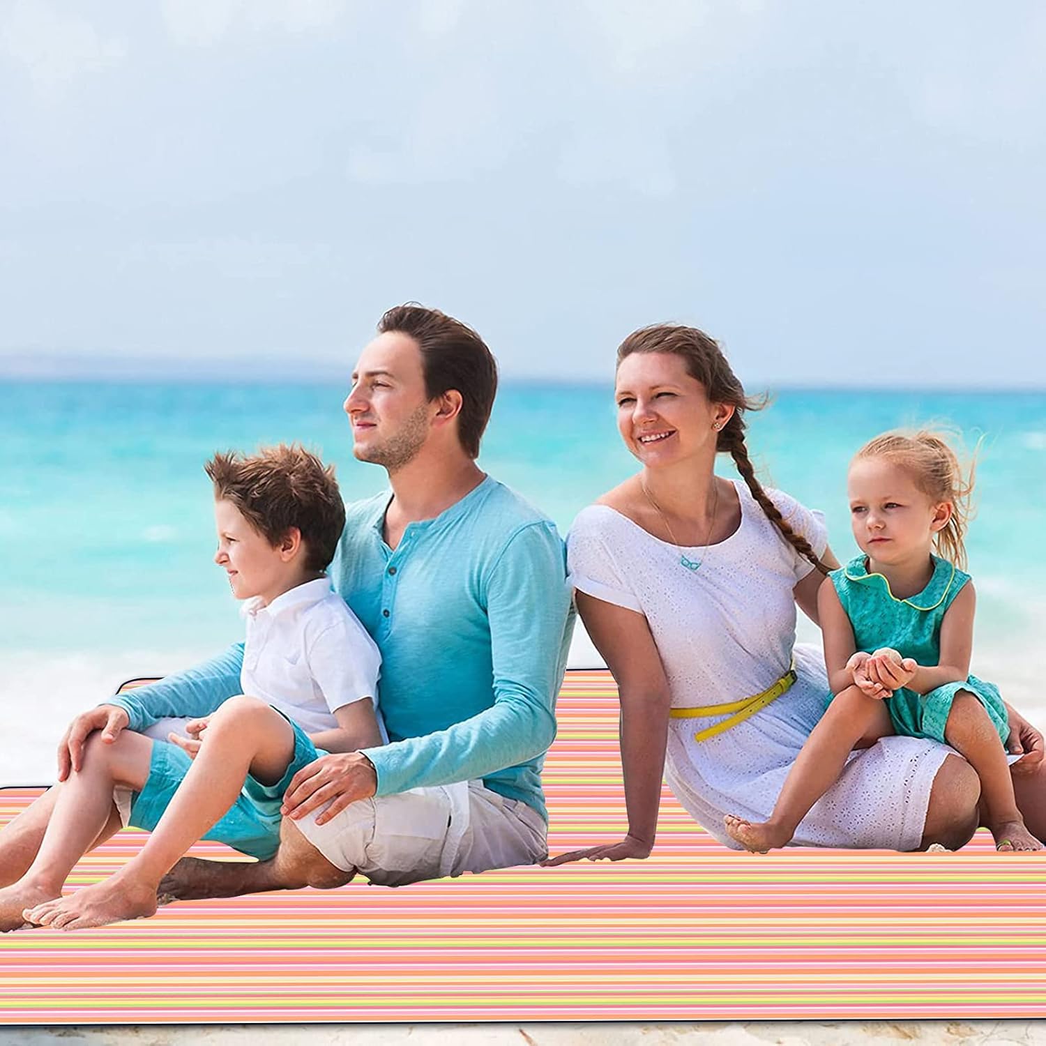 YEEPSYS Outdoor Picnic Mat Beach Blanket Foldable Portable Camping Blanket Waterproof Picnic Mat for Outdoor Lawn Beach Hiking Park Grass Travel Camping(Pink Stripes,57x79'') : Patio, Lawn & Garden