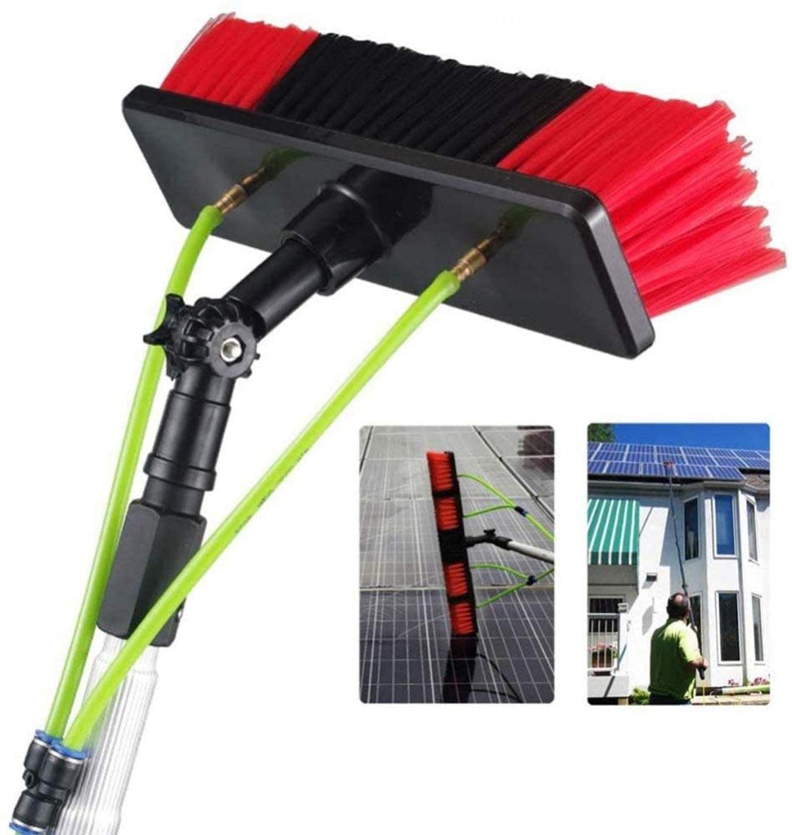 GTHTUHFD Window Cleaning Brush, Window Cleaner Kit, Water/Hose Fed Pole, Cleaning Photovoltaic And Solar Panels/30Cm Water Brush, 50Cm Water Brush, 7M-21Ft