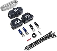 Vista 4 de NVX Kit de cableado de amplificador dual 1/0 calibre 1/0 AWG 100% OFC sin cable RCA - XAPK1D
