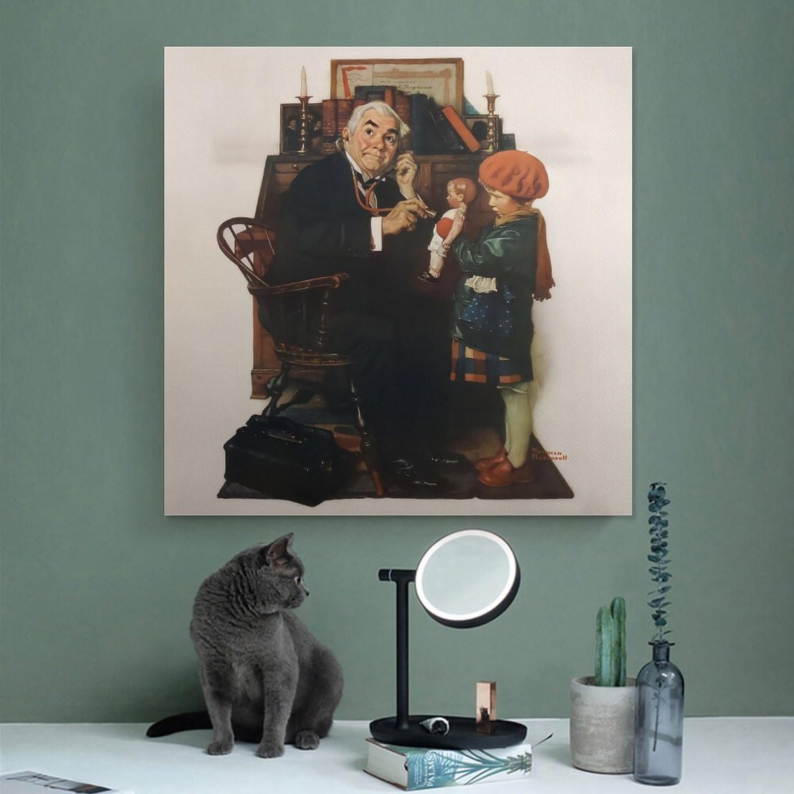 Amazon.co.jp: Norman Rockwell ノーマンロックウェル（医師と人形