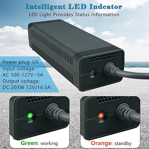 Miniatura 4 de OSTENT 100-127V 203W Enchufe de los E.E.U.U. Adaptador de CA Cable Cable de Ladrillo Cable para Microsoft Xbox 360 Consola