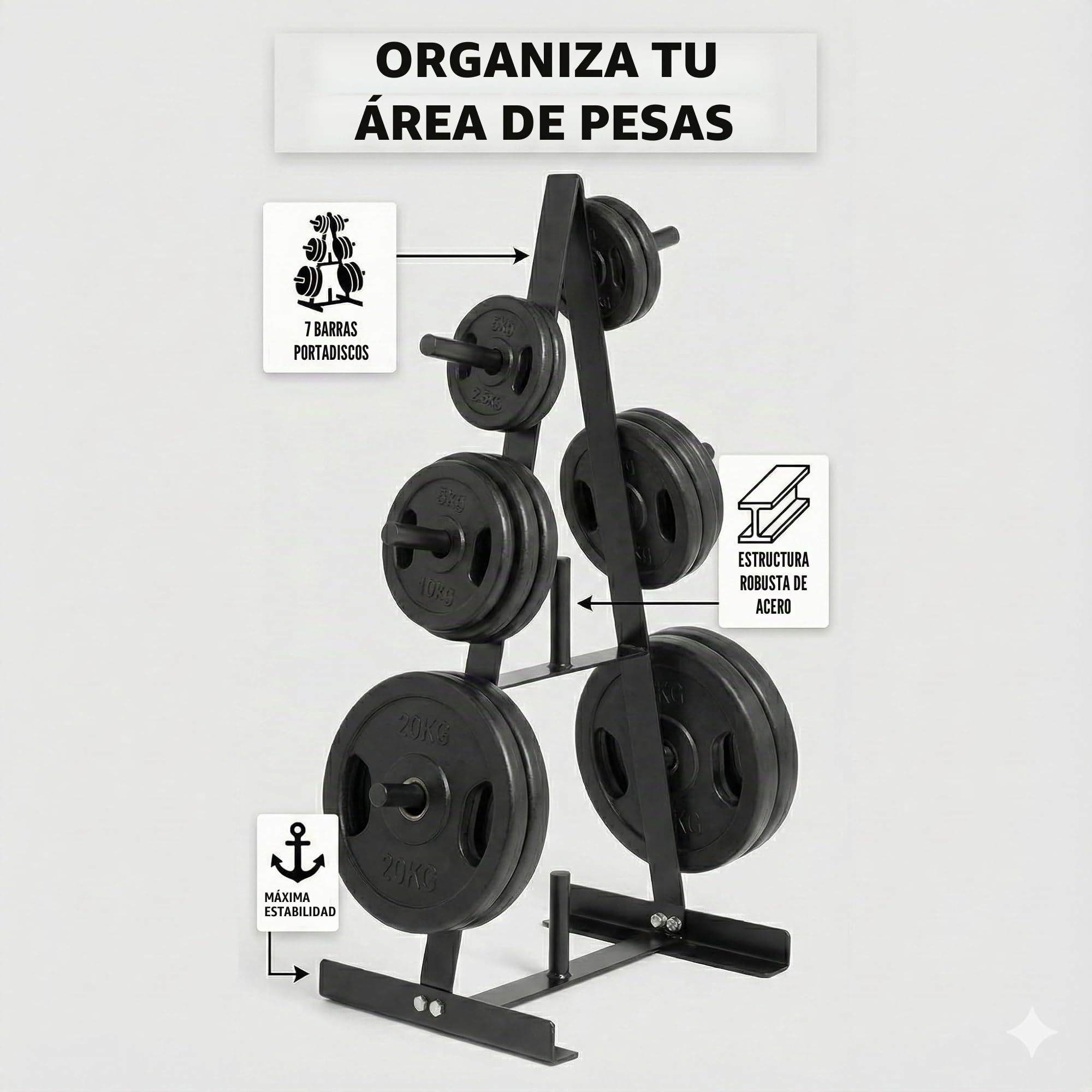 Soporte para discos y manillares parent