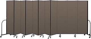 Screenflex CFSL6811-DO Commercial Portable Room Divider, 11 Panels