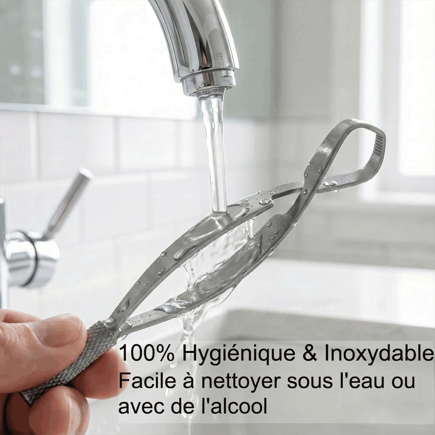 May Pince à Tiques Acier Inoxydable Autobloquante pour Chien & Chat – Pincette Professionnelle pour Retrait Sécurisé des Tiques – Inox & Précise