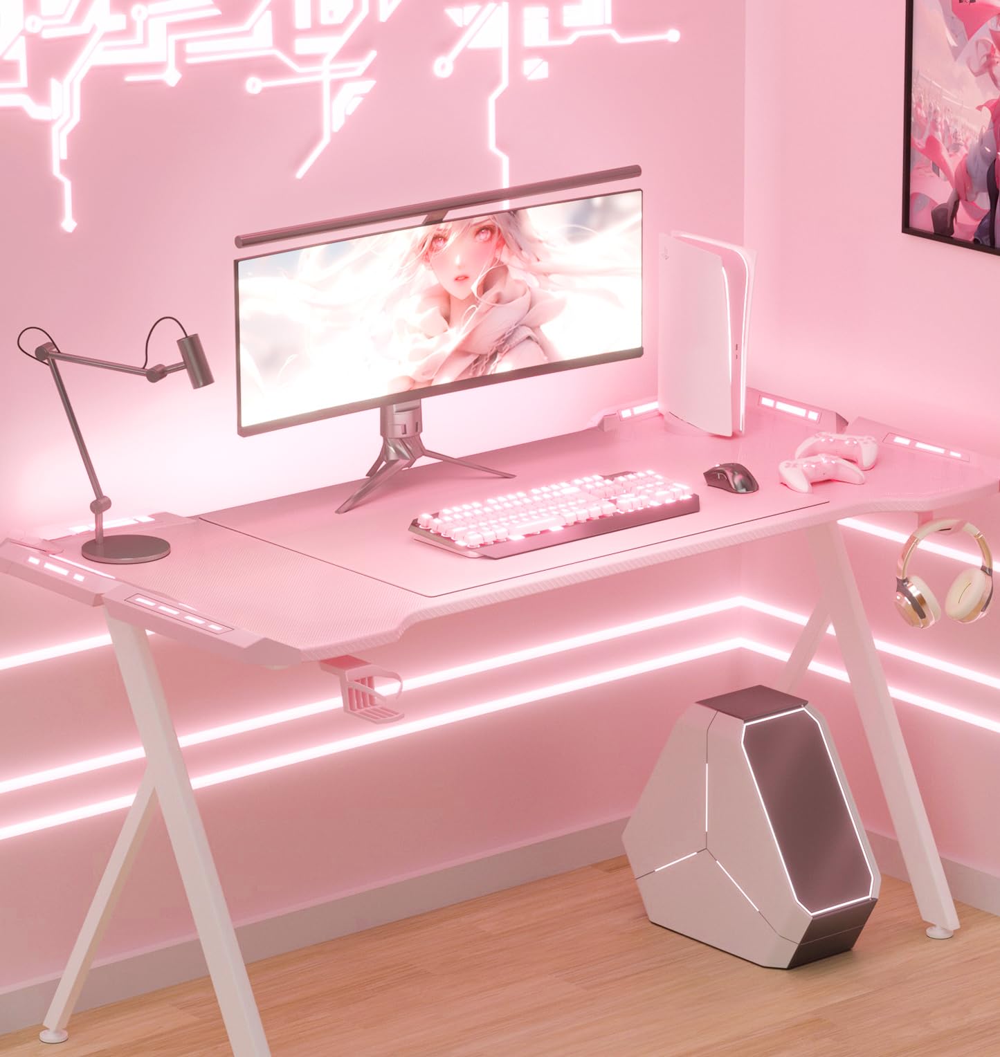 Gaming Console per PC - Tavolo Illuminato RGB - Dettaglio