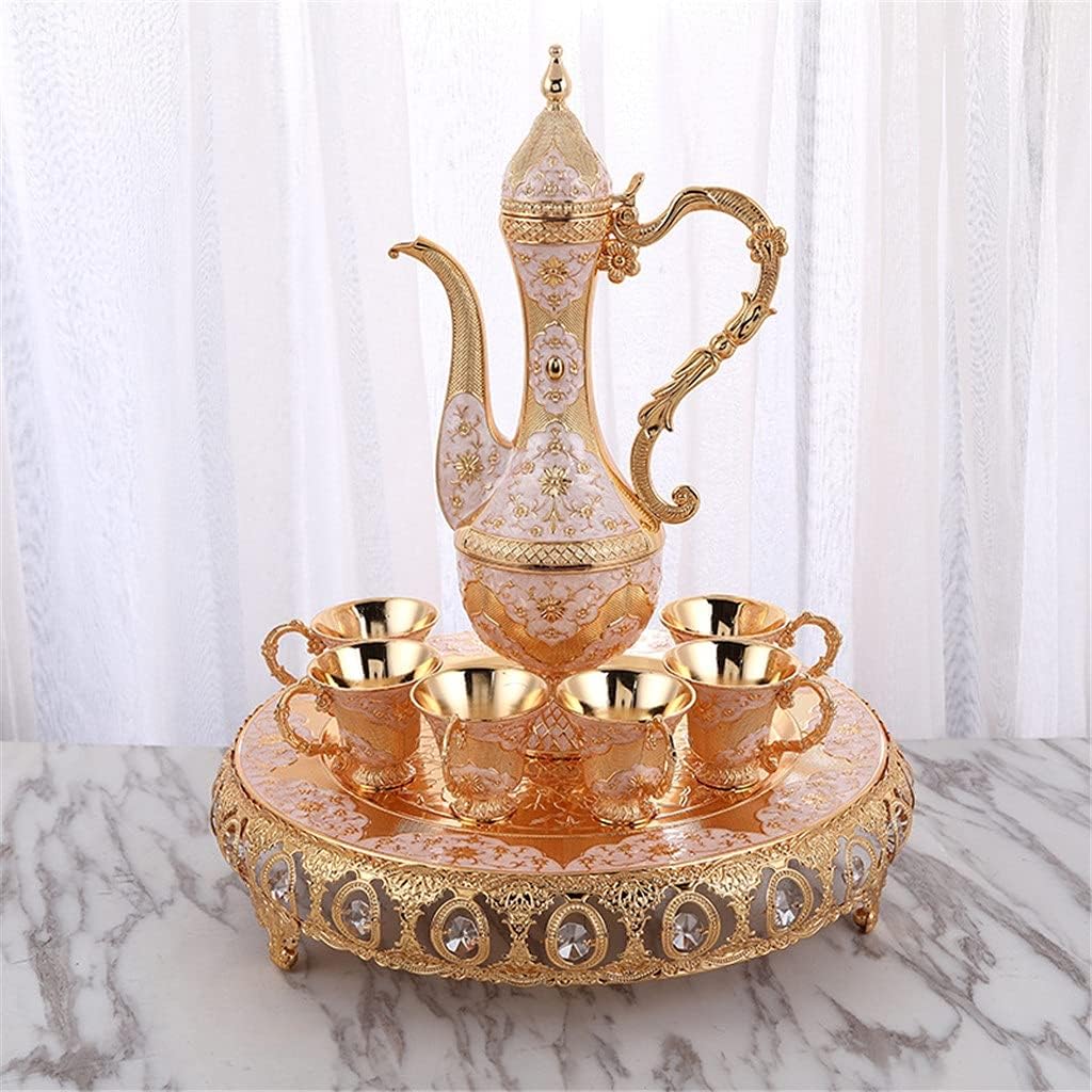 European-Style Wine Tray Trumpet Pattern Wine Dispenser Household Party Supplies Wine Utensils Shot Glasses Set