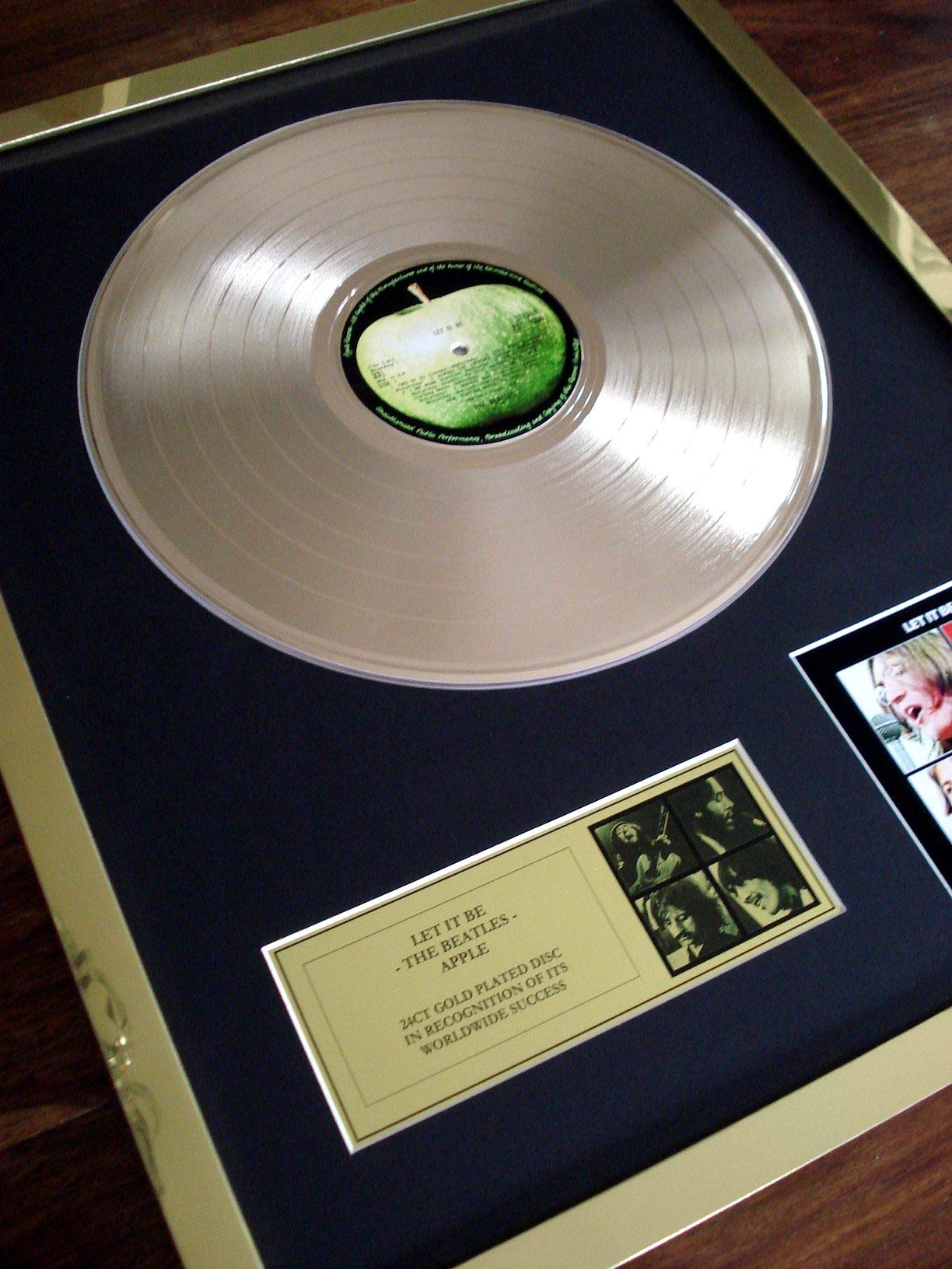 Fcs The Beatles Let It Be Lp Gold Disc Record Album Award Size 20