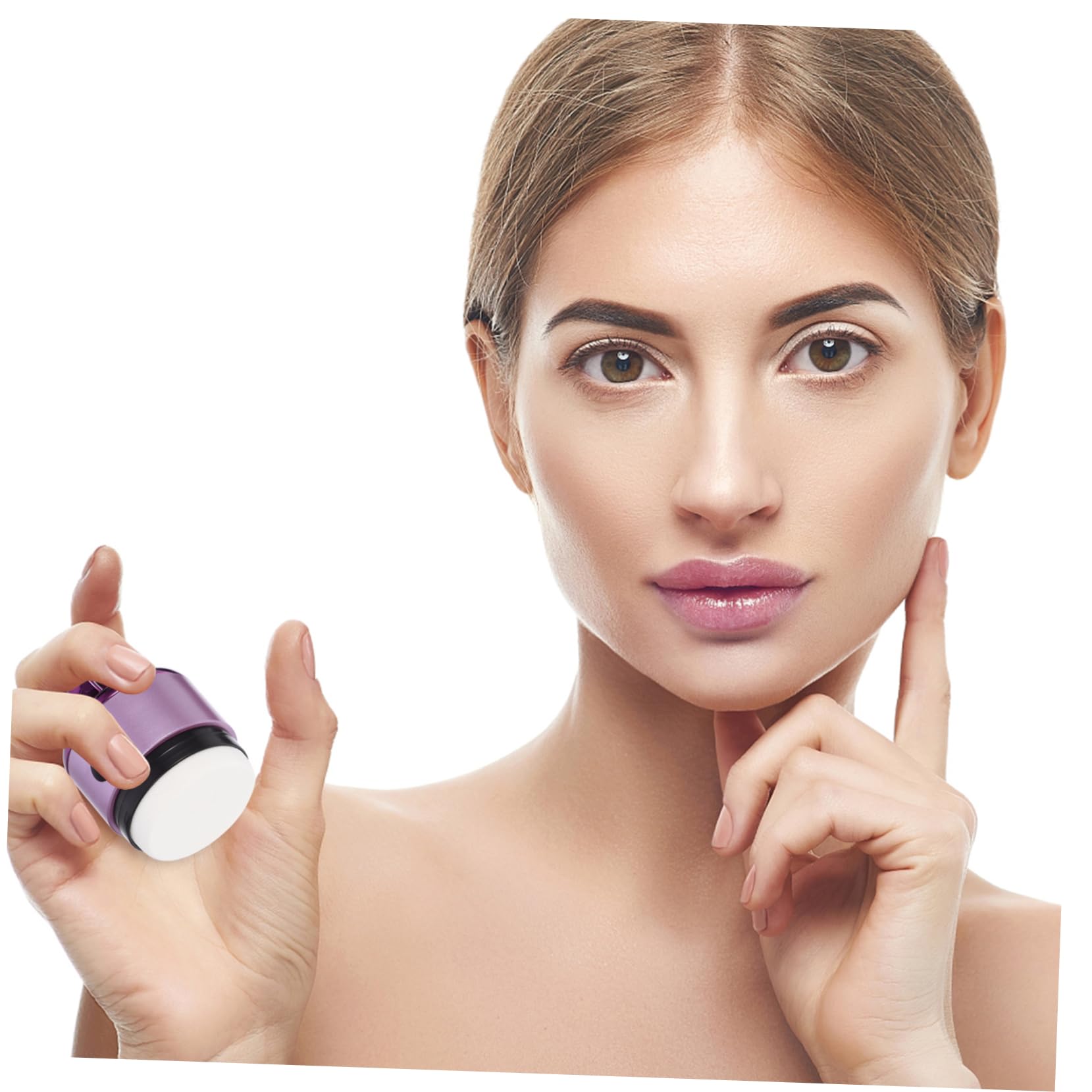 Gogogmee Electric Makeup Puff Blender Triangle for Face Powder Makeup Applicator Facial Sponge Battery Operated Tool