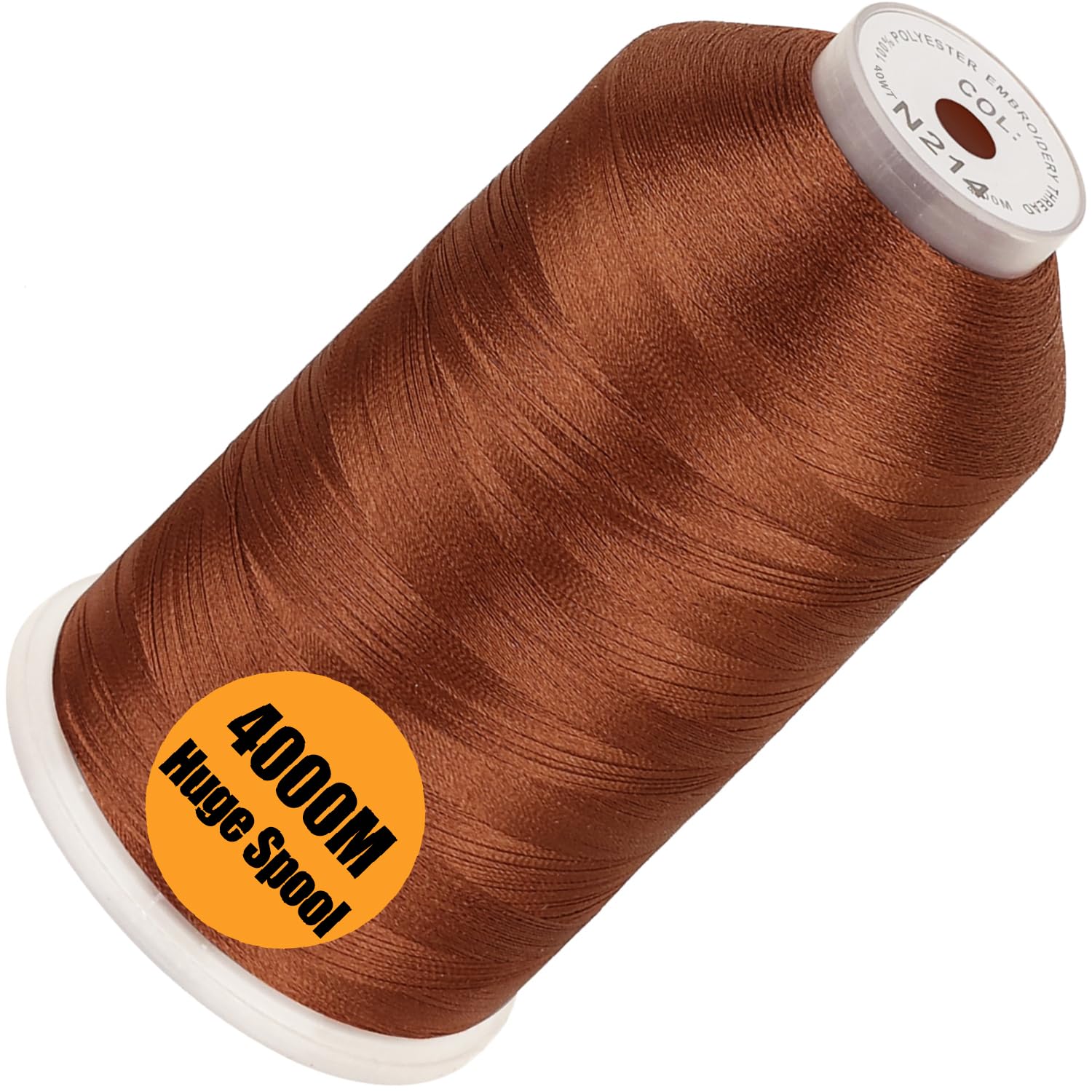 New brothread Huge Spool Embroidery Machine Thread -Brown Fits Janome Color