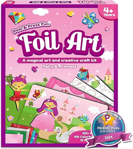 ZMLM Kit de arte divertido de aluminio para niños manualidades de arte de aluminio, regalo de princesa unicornio para niñas de 4, 5, 6, 7, 8, 9 disponible en Yaxa Venezuela