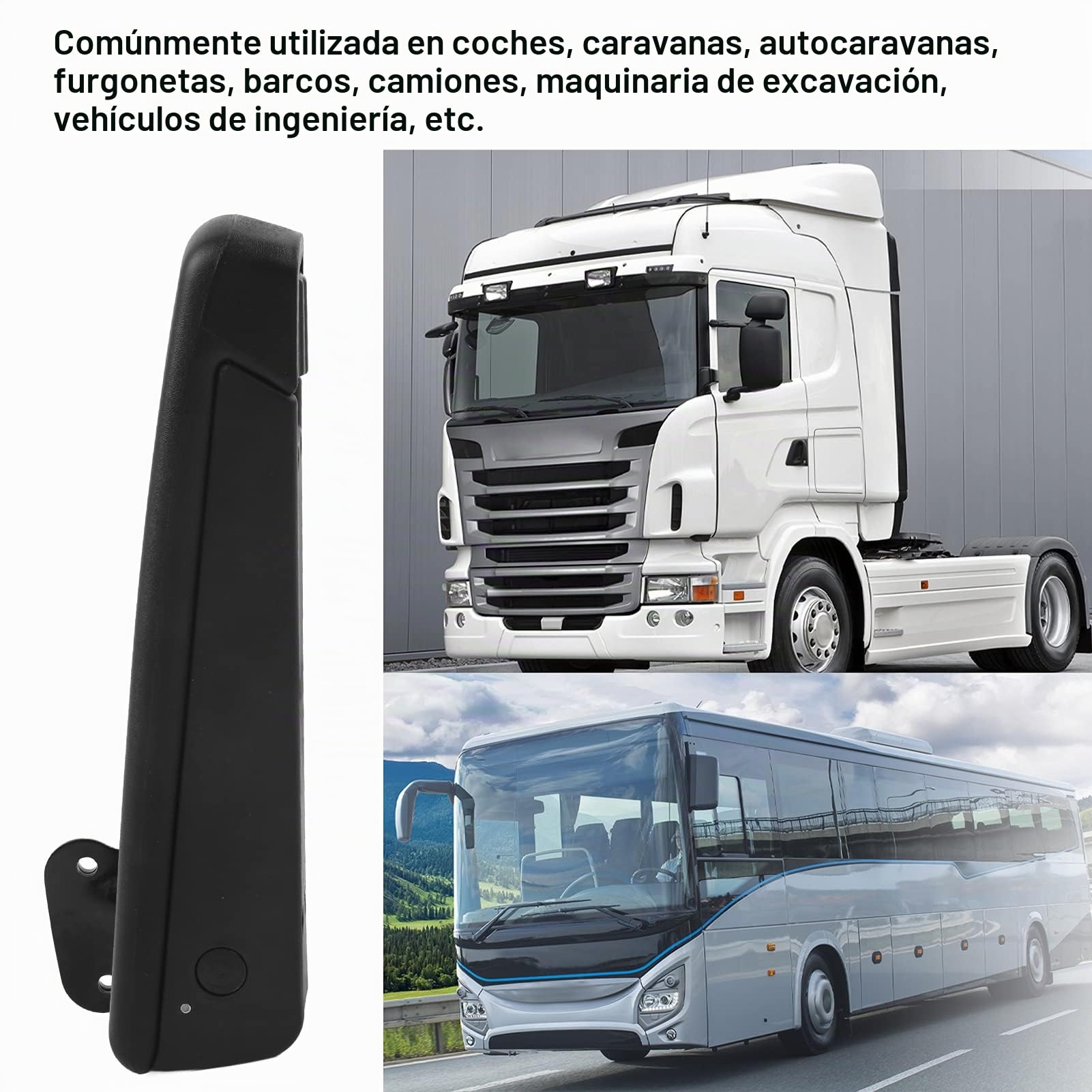 Aramox Reposabrazos Lateral Derecho Ajustable, Universal para Autocaravana, Rango de 0-120°, a Prueba de Golpes