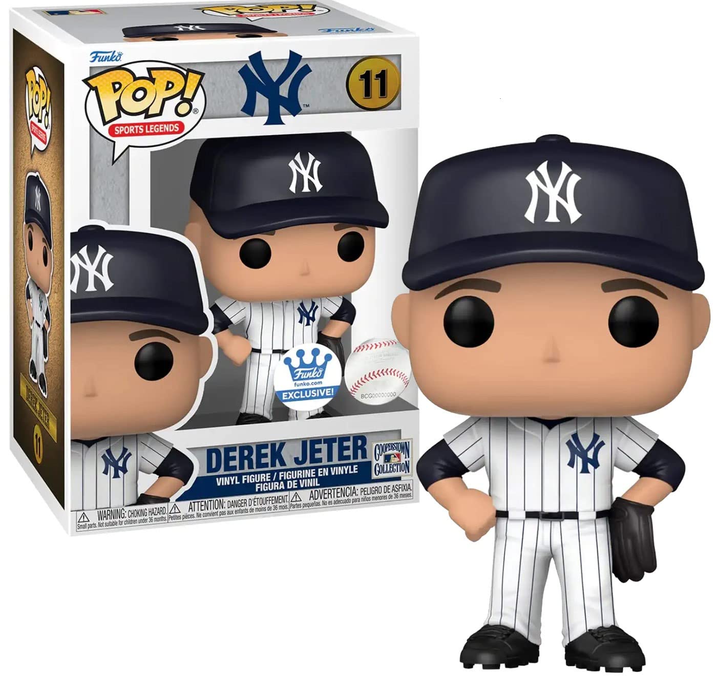 Funko Pop! Sports Legends Derek Jeter Shop Exclusive Figure #11 White